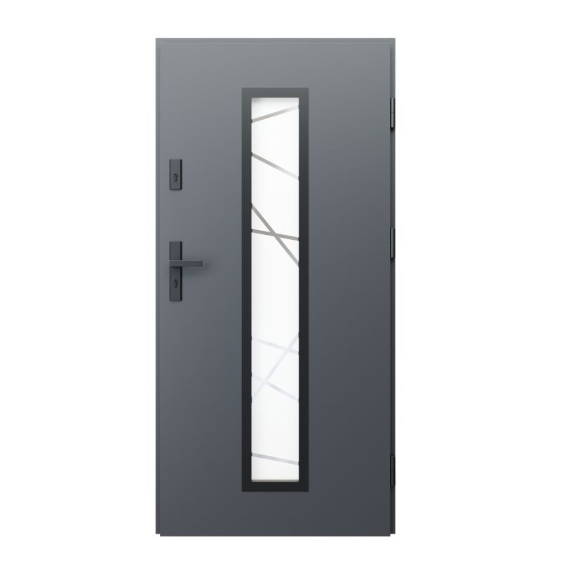 Drzwi zewnętrzne DIDORS Carbon 90 prawe antracyt