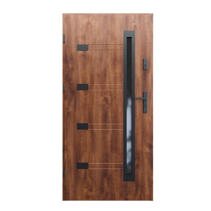 Drzwi Zew Zitron Orzech 90L