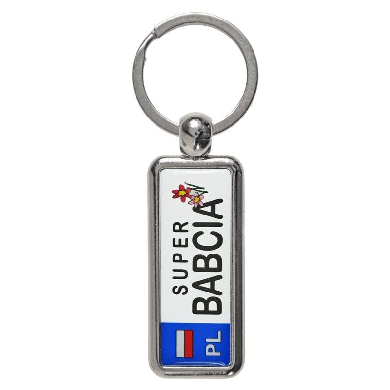 Brelok do kluczy Expres metalowy Super Babcia