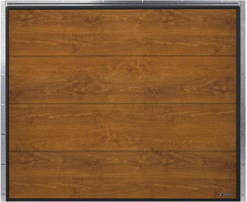 Brama garażowa Nobla 2500 x 2125 mm z napędem złoty dąb