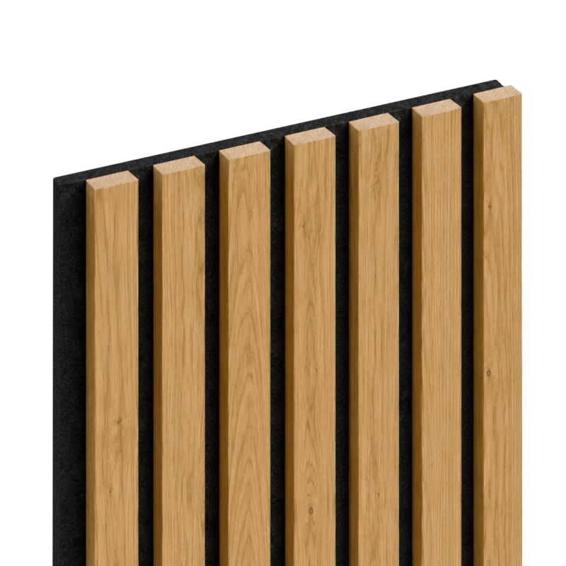 Lamel ścienny na filcu Saragossa 280 x 30 cm czarny