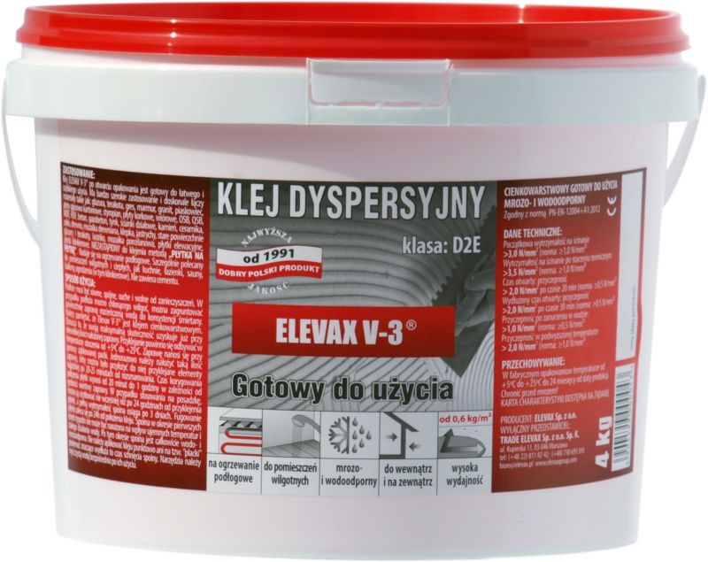 Klej dyspersyjny Elevax V-3 4 kg