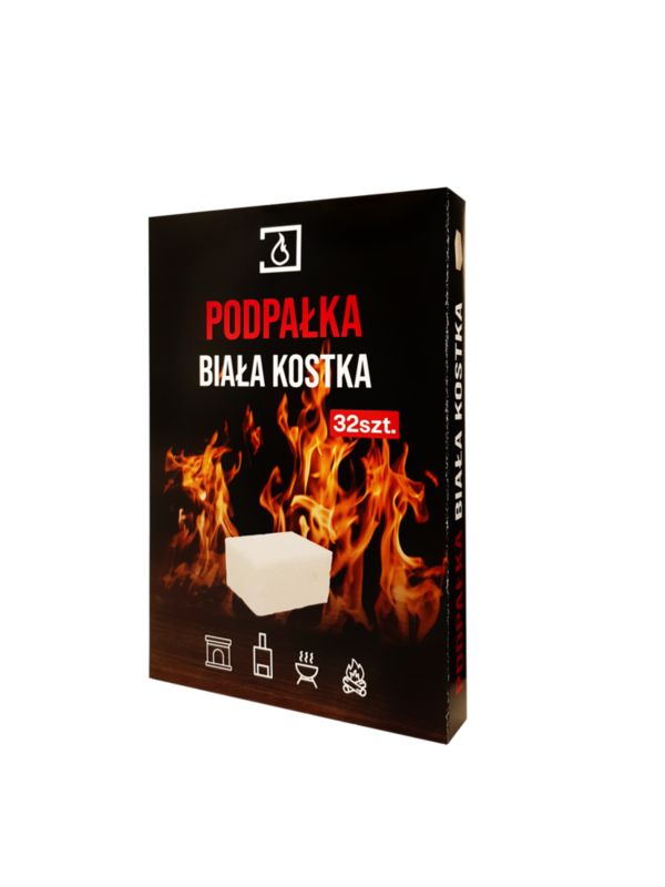 Podpałka biała kostka 32 szt.