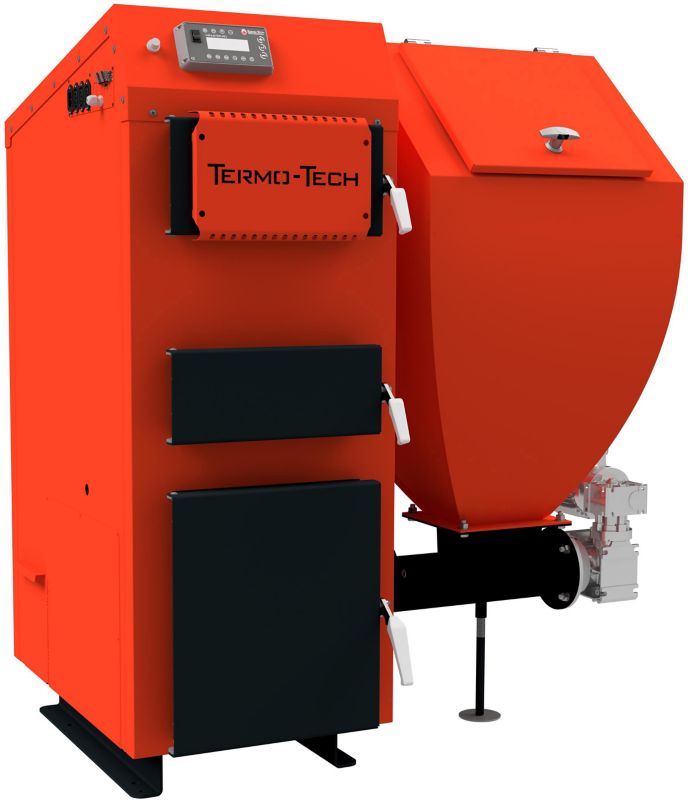 Kocioł stałopalny C.O. Termo-Tech Eco Duo Plus 5 klasa 18 kW prawy