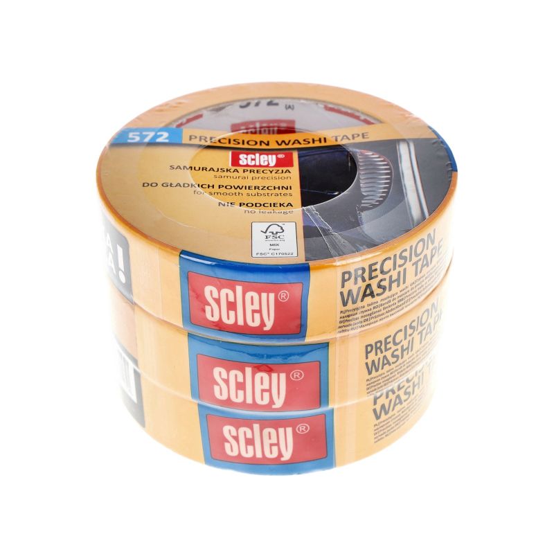 Taśma malarska Scley 25 mm x 33 m 3 szt.
