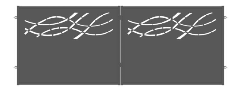 Brama dwuskrzydłowa Polbram Steel Group Napoli 400 x 150 cm