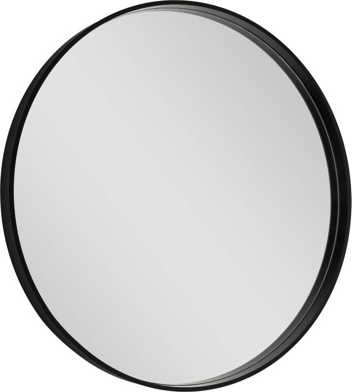 Lustro okrągłe Dubiel Vitrum Oslo 70 cm w ramie czarne