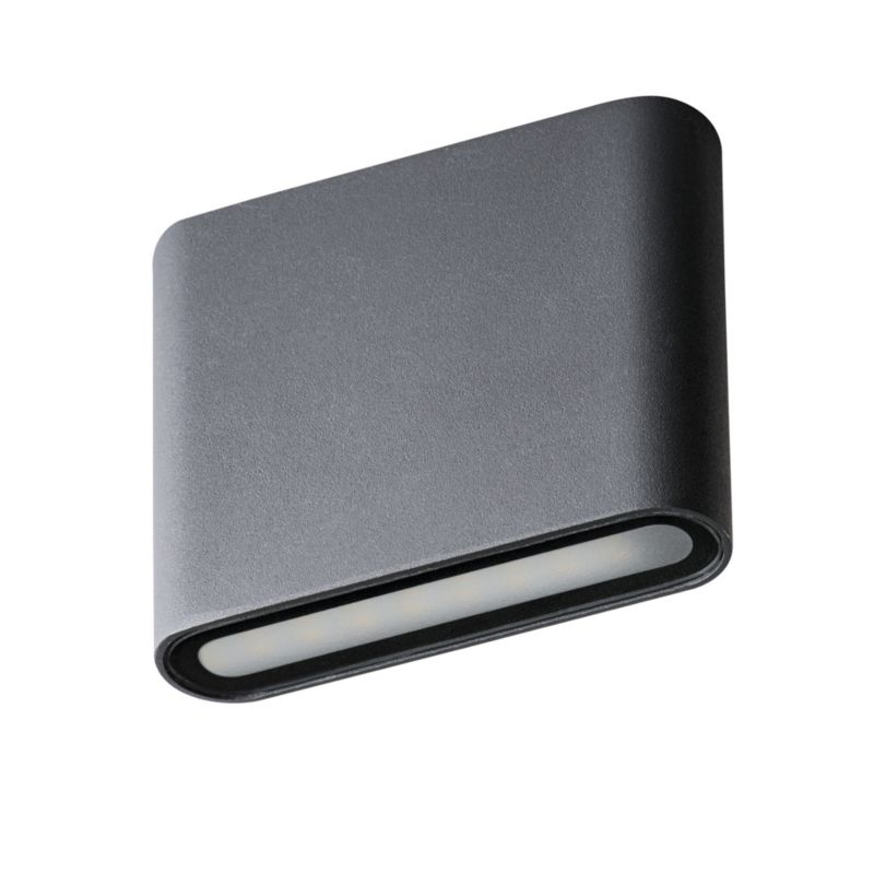 Kinkiet ogrodowy Garto 8 W 4000 K IP54 grafitowy
