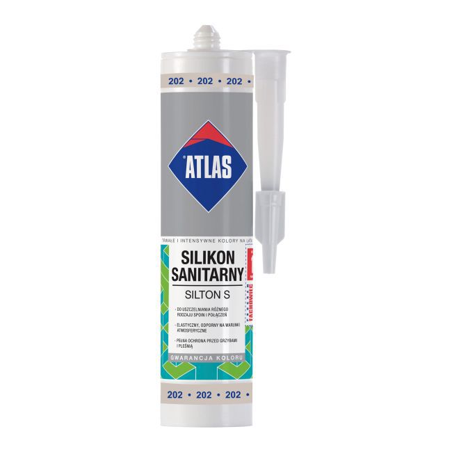 Silikon Atlas 202 popielaty 280 ml