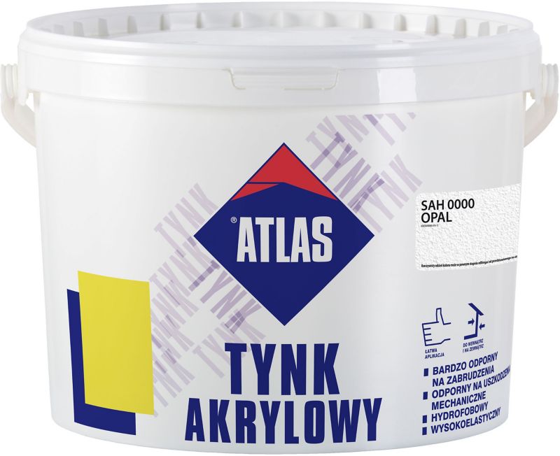 Tynk akrylowy Atlas SAH 0000 opal 25 kg