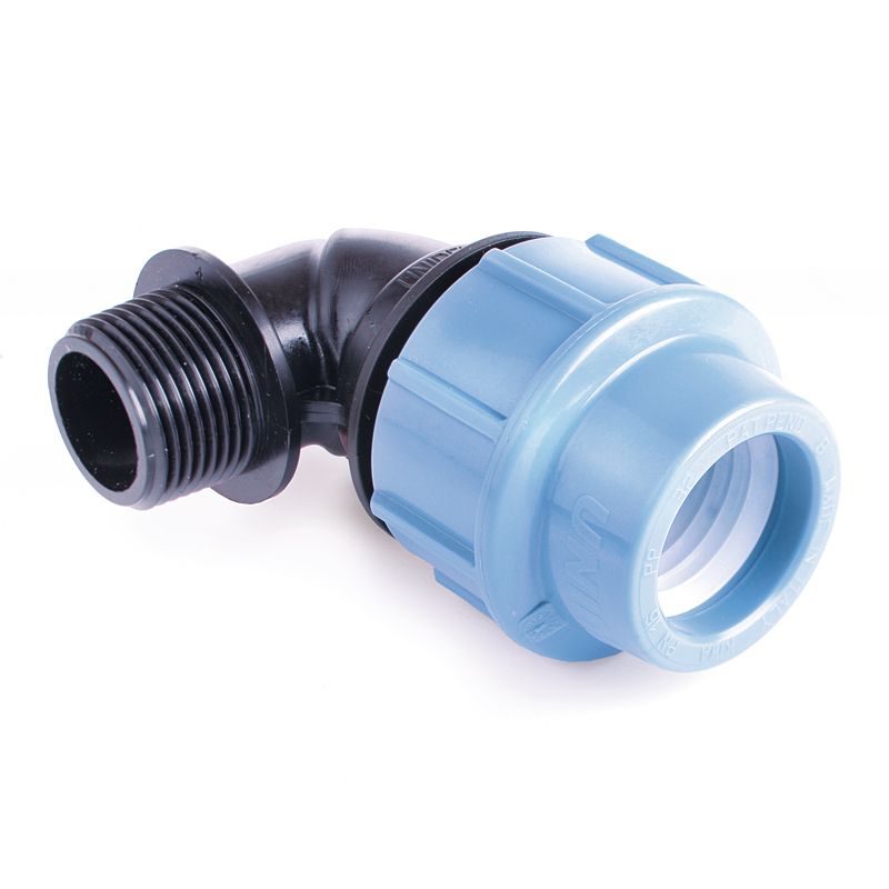 Kolano PE Pipelife z gwintem zewnętrznym 40 mm x 1 1/4"