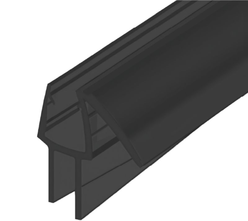 Uszczelka okapnik z progiem Hytti 8 mm czarna