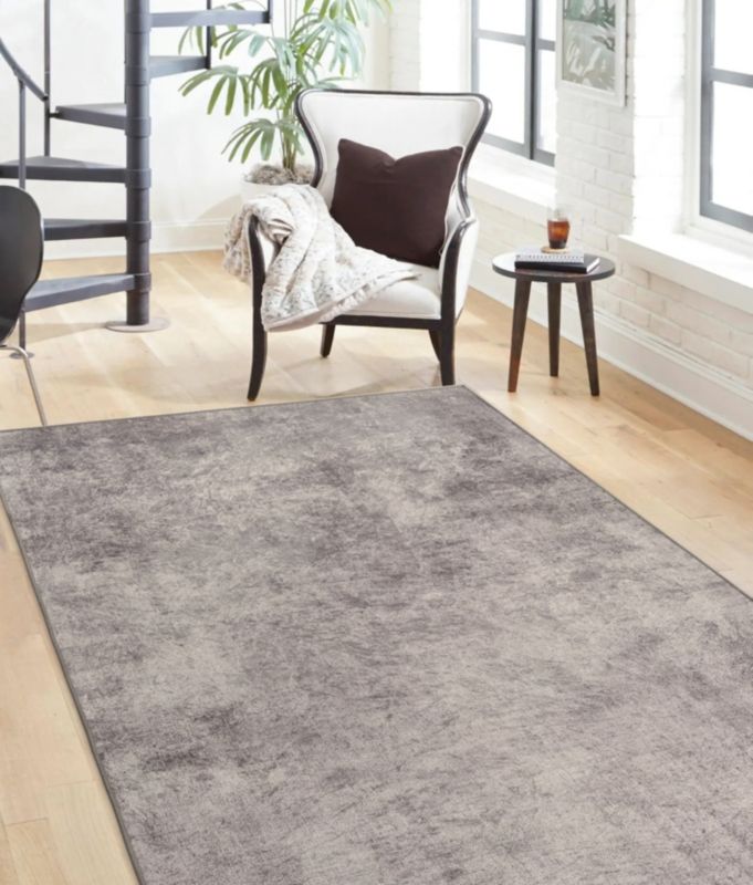 Dywan Indavo Stamp melanż ivory 80 x 140 cm szary