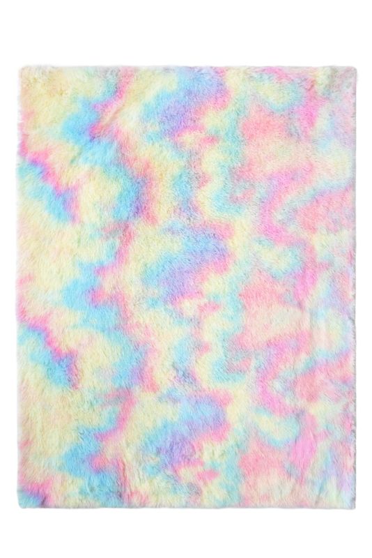 Dywan Indavo Shaggy 80 x 140 cm tęcza