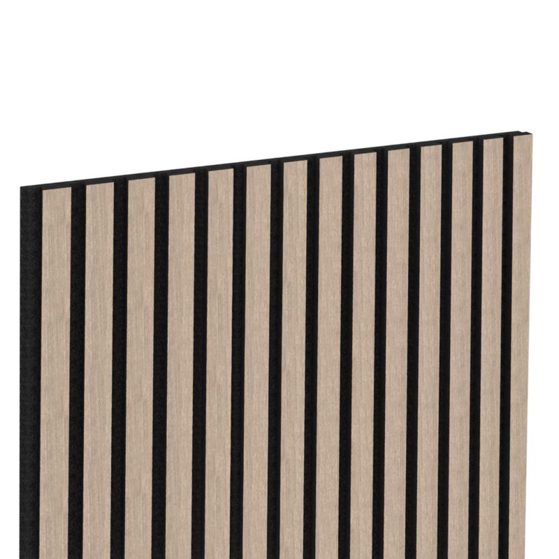 Panel lamelowy akustyczny ścienny Foge dąb 60 x 280 cm dąb jasny