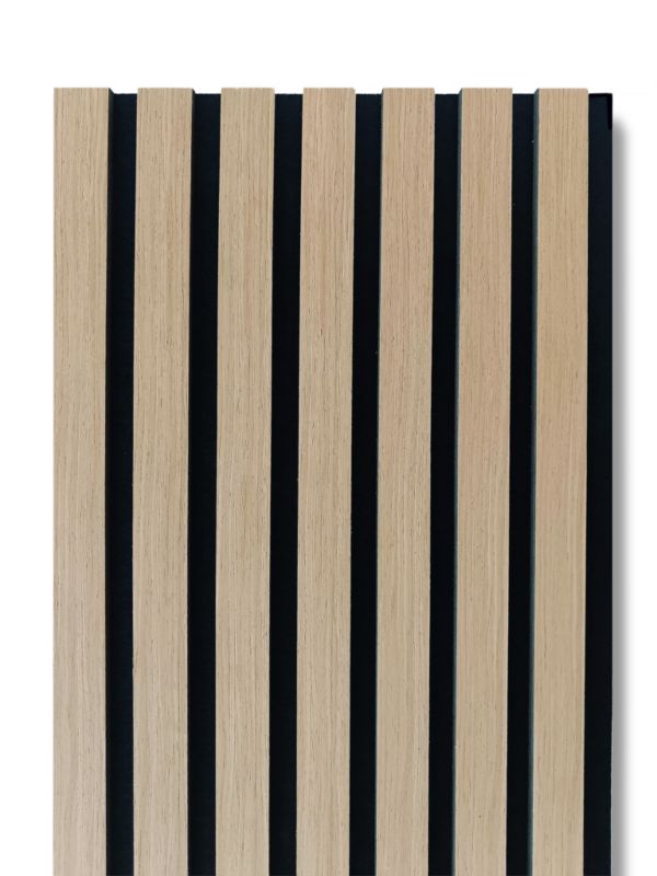 Panel lamelowy akustyczny ścienny Foge 30 x 265 cm dąb jasny