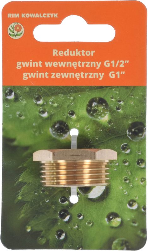 Reduktor mosiężny GW 1/2" x GZ 1"