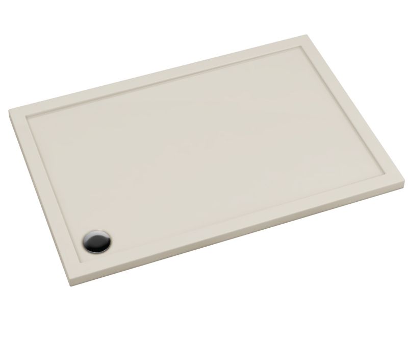 Brodzik Schedpol Atla prostokątny 80 x 120 x 4,5 cm kaszmirowy mat