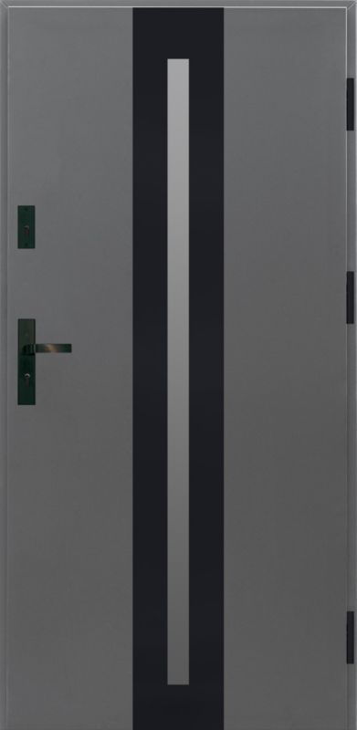 Drzwi zewnętrzne Splendoor Ebro Passive Ultra 90 prawe antracyt