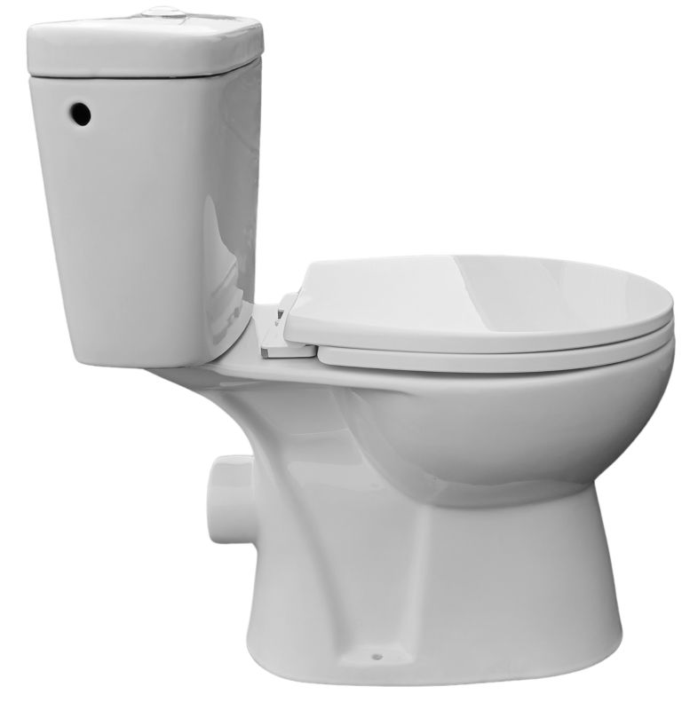 Kompakt WC Halbar bezkołnierzowy z deską wolnoopadającą biały