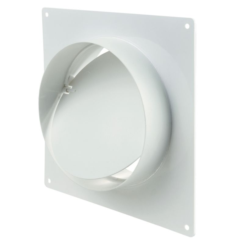 Zawór zwrotny z kołnierzem Vents 150 mm biały