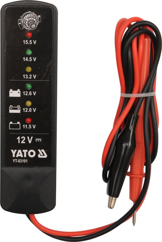 Tester akumulatora i alternatora Yato 12 V