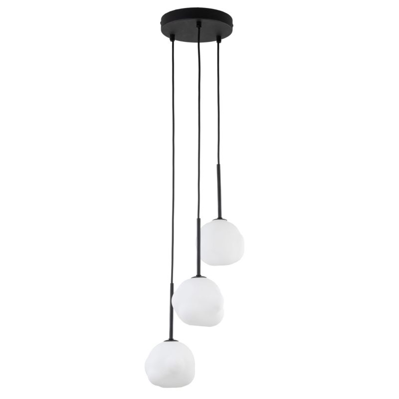 Lampa wisząca Tk Lighting Misty 3 x G9 biało-czarna