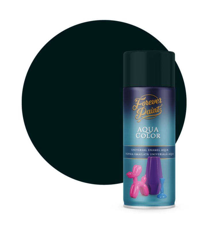 Spray wodny uniwersalny Forever Paints czarny RAL 9005 400 ml