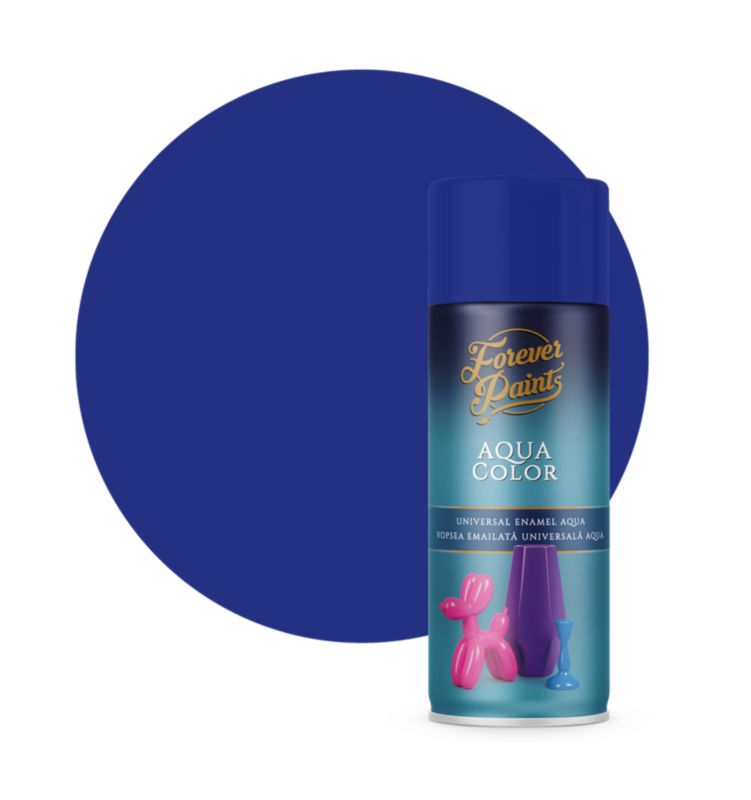 Spray wodny uniwersalny Forever Paints ciemny niebieski RAL 5002 400 ml