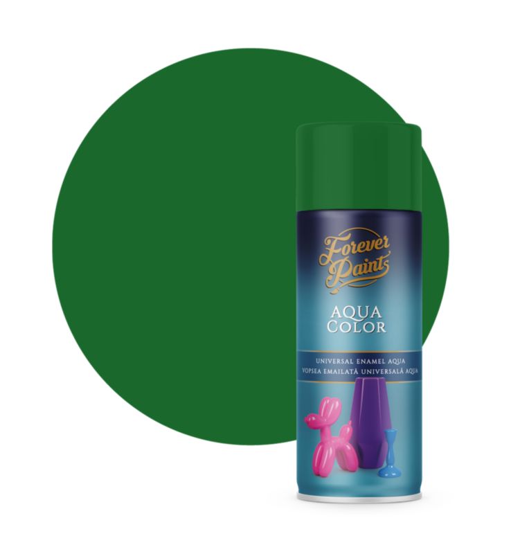 Spray wodny uniwersalny Forever Paints zielony RAL 6002 400 ml