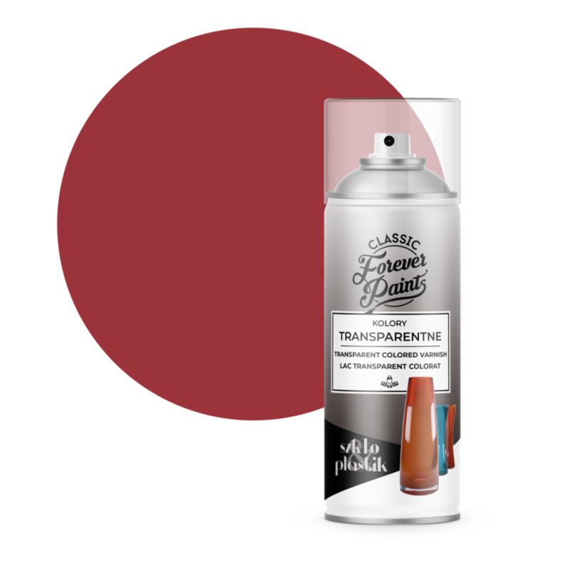 Lakier Forever Paints transparentny czerwony 400 ml