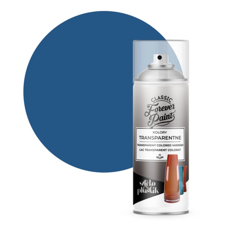 Lakier Forever Paints transparentny niebieski 400 ml
