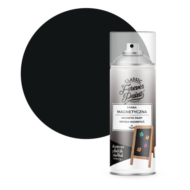 Farba magnetyczna Forever Paints czarna 400 ml