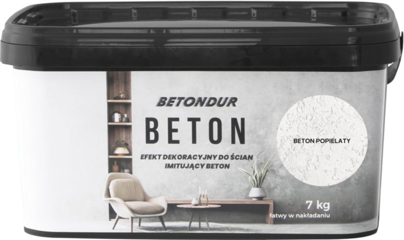 Beton do ścian Betondur popielaty 7 kg