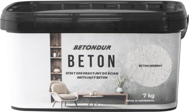 Beton do ścian Betondur srebrny 7 kg