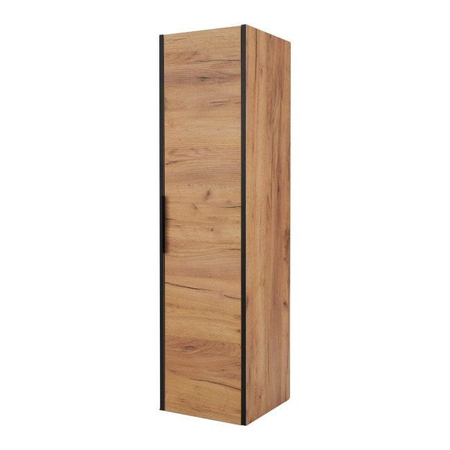 Słupek łazienkowy wysoki Lori 33 cm dąb złoty