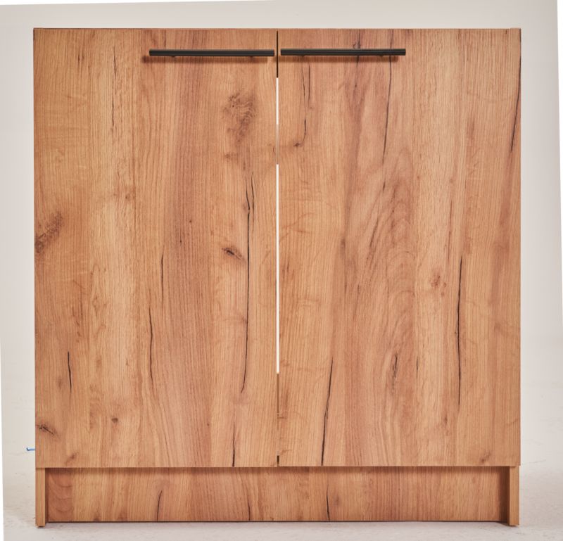 Szafka pod zlewozmywak Luna 80 cm 2-drzwiowa złoty dąb