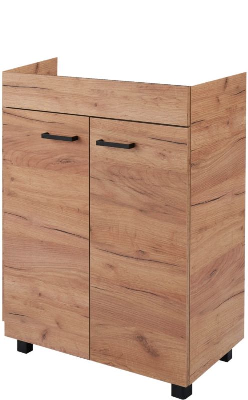 Szafka pod umywalkę Tori stojąca 60 cm dąb złoty
