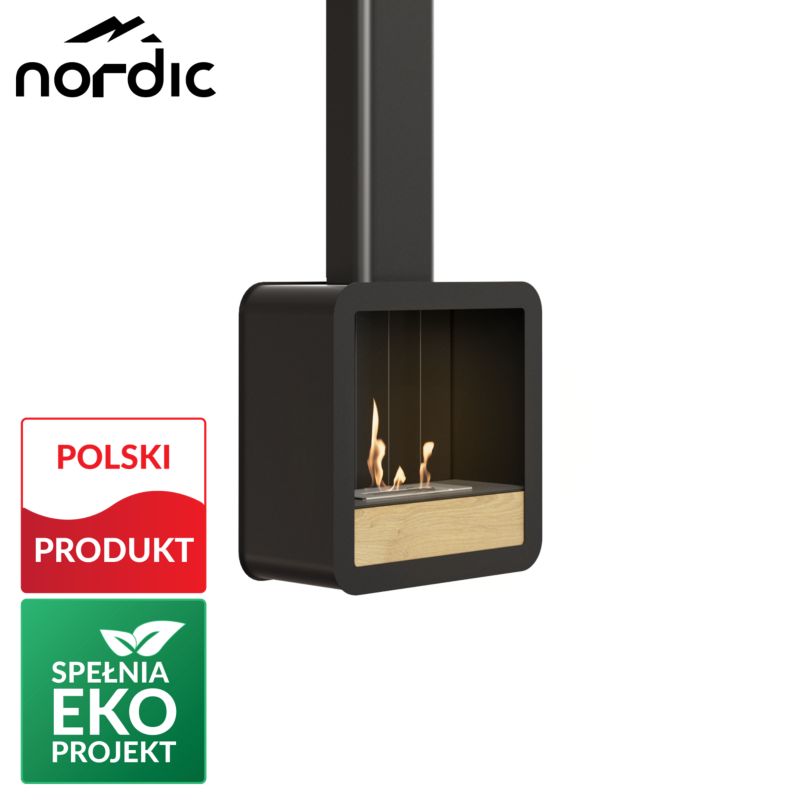 Biokominek naścienny Square