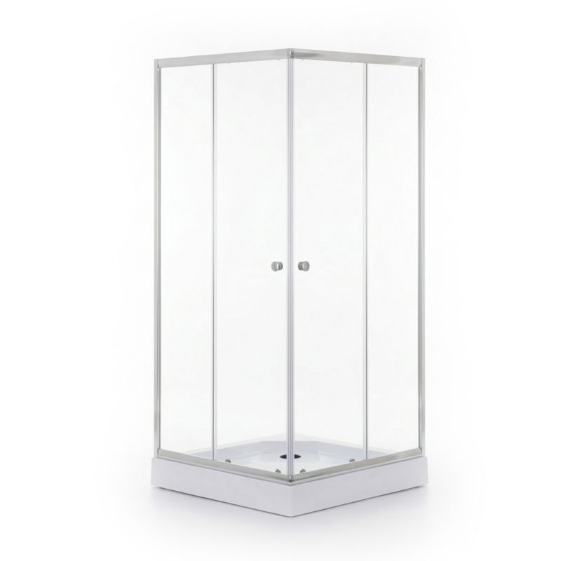 Kabina prysznicowa kwadratowa Breezz Alfa 90 x 90 cm chrom