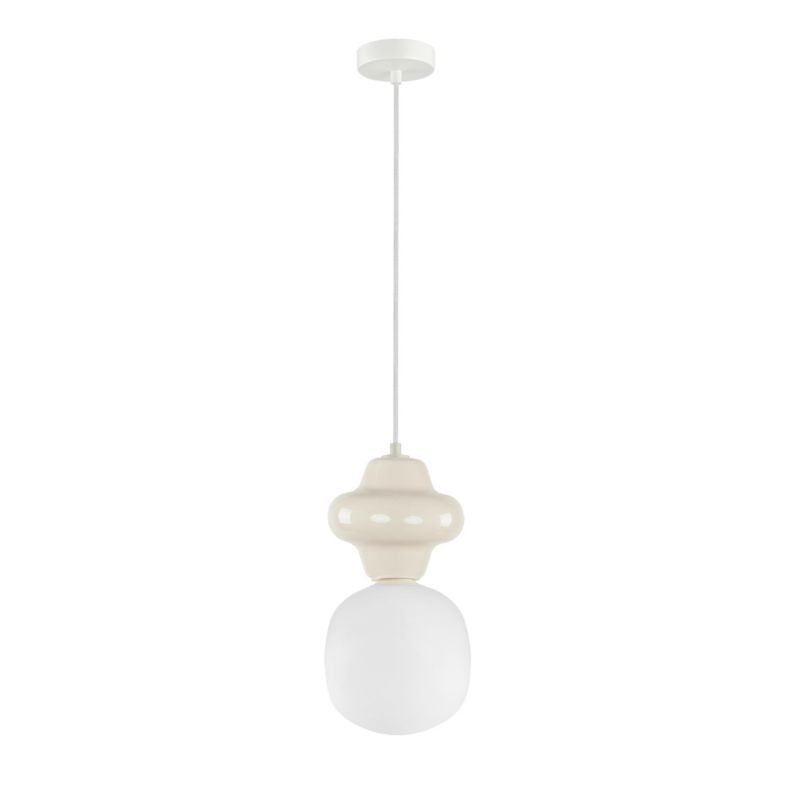 Lampa wisząca Italux Latera 1 x E14 biały mat