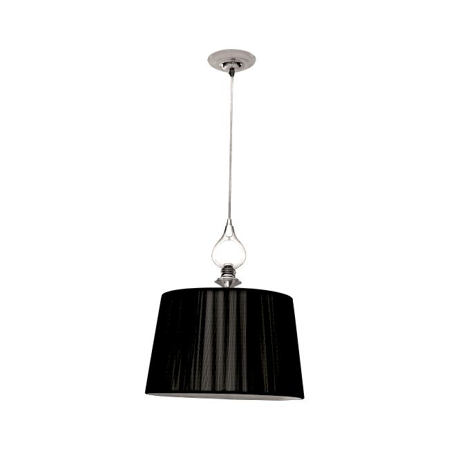 Lampa wisząca Gillenia 1 x 60 W E27 czarna