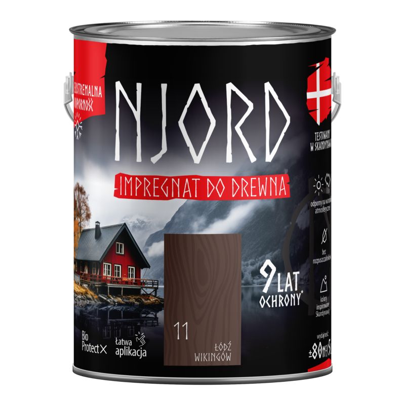 Impregnat do drewna Njord łódź wikingów 5 l