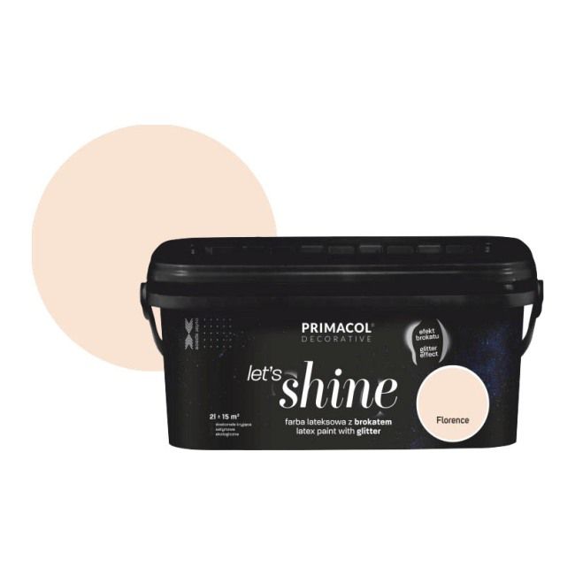 Farba z brokatem Primacol Let's Shine 2 l Florence