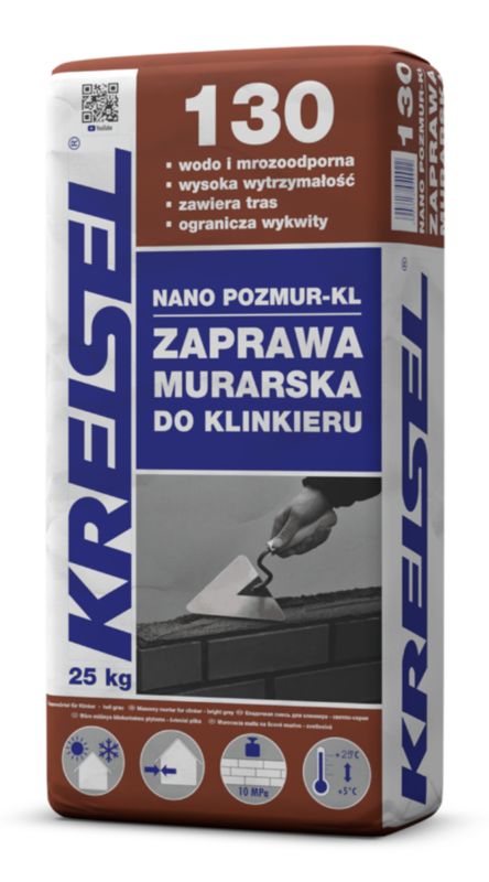Zaprawa do klinkieru Nano Pozmur KL Kreisel szara 25 kg