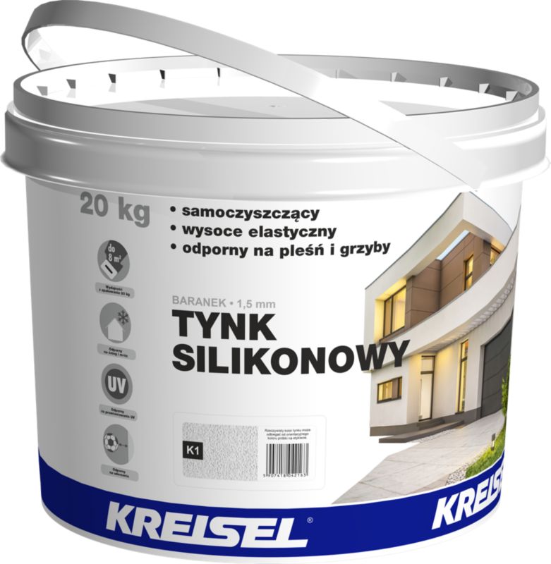 Tynk silikonowy Kreisel K1 biały 1,5 mm 20 kg