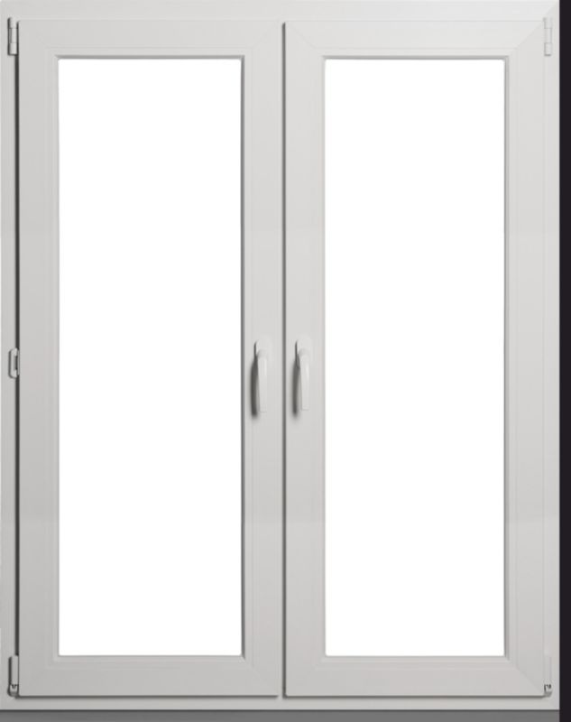 Okno PCV rozwierne + rozwierno-uchylne dwuszybowe 1765 x 2095 mm symetryczne antracyt