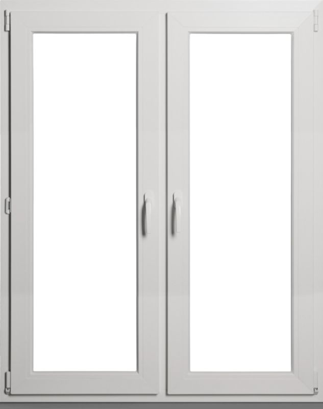 Okno PCV rozwierne + rozwierno-uchylne dwuszybowe 1465 x 1135 mm symetryczne antracyt