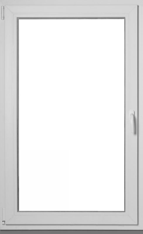 Okno PCV rozwierno-uchylne dwuszybowe 865 x 1435 mm lewe antracyt