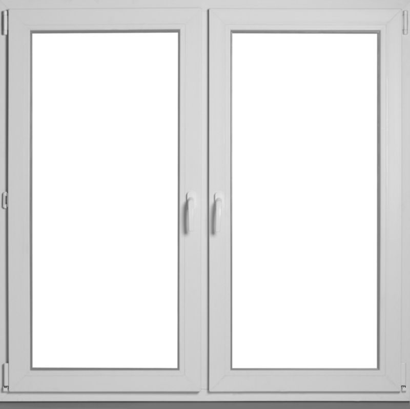 Okno PCV rozwierne + rozwierno-uchylne dwuszybowe 1465 x 1435 mm symetryczne antracyt